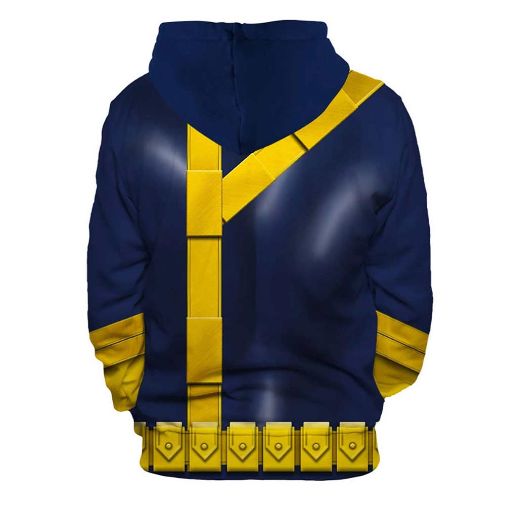 unisex Cyclops Cosplay Hoodie 3D Druck Sweatshirt mit Kapuze Pullover