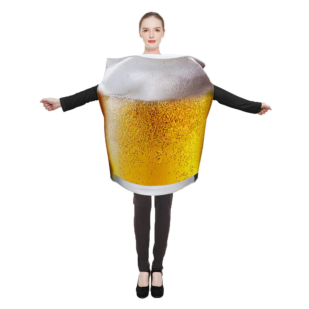 unsex Erwachsene Oktoberfest Cosplay Kostüm Kostüme Halloween Karneval Anzug Bierglas