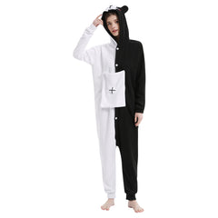 Danganronpa Monokuma Schlafenanzug Pajama Erwachsene Sleepwear Pyjamas für Alltag