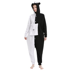 Danganronpa Monokuma Schlafenanzug Pajama Erwachsene Sleepwear Pyjamas für Alltag