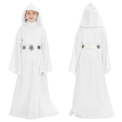 Kinder Mädchen  Prinzessin Leia Cosplay Kostüm