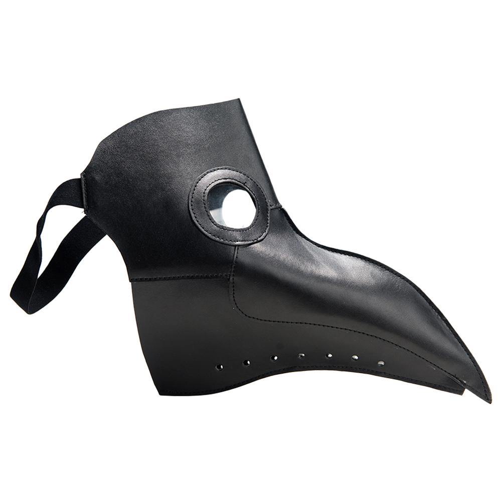 Pestdoktor Pestarztmaske Plague Doctor Maske Halloween Karneval Maske Schwarz Vogelschnabel Maske - Karnevalkostüme