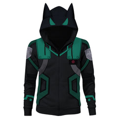 My Hero Academia the Movie 3: World Heroes' Mission Midoriya Izuku  Cosplay Jacke 3D Druck Sweatshirt Kapuzenpullover Unisex