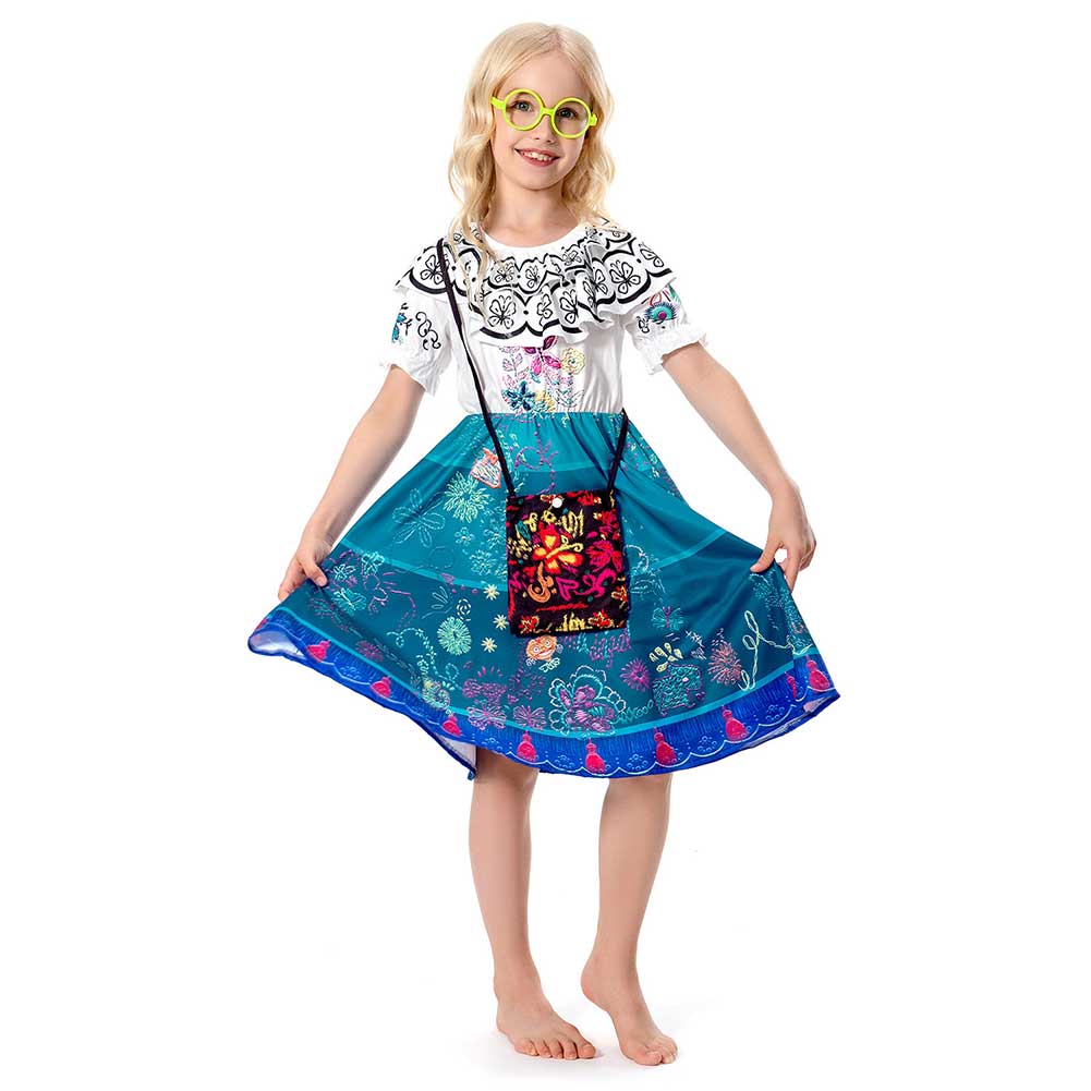 Kinder Encanto Mirabel Cosplay Kostüme Outfits Halloween Karneval Kleid