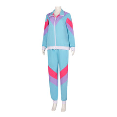 Retro 80S Damen Hippie Disco Cosplay Kostüm Weibliche Performance Jacke Mantel Hose Sportsmode Outfits