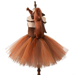 Kinder Mädchen Eichhörnchen Tutu Kleid Tüllkleid Cosplay Halloween Karneval Outfits