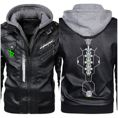 Cyberpunk: Edgerunners David Martinez Herren Jacke V Jacke für Alltag SCHWARZ Erwachsene Jacke mit Kaputze