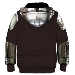 Kinder Mandalorian Hoodie 3D Druck Kinder Sweatshirt Pullover mit Kaputze