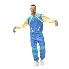 80er Retro Disco Kostüme Halloween Herren Halloween Karneval Trainingsanzug