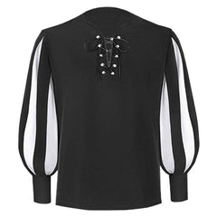 Erwachsene Herren Retro Mittelalter Ritter Cosplay Kostüm Top Gürtel Outfits Halloween Karneval Party Anzug