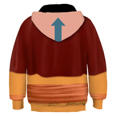 Kinder Avatar Aang Cosplay Hoodie 3D Druck Sweatshirt mit Kapuze Pullover