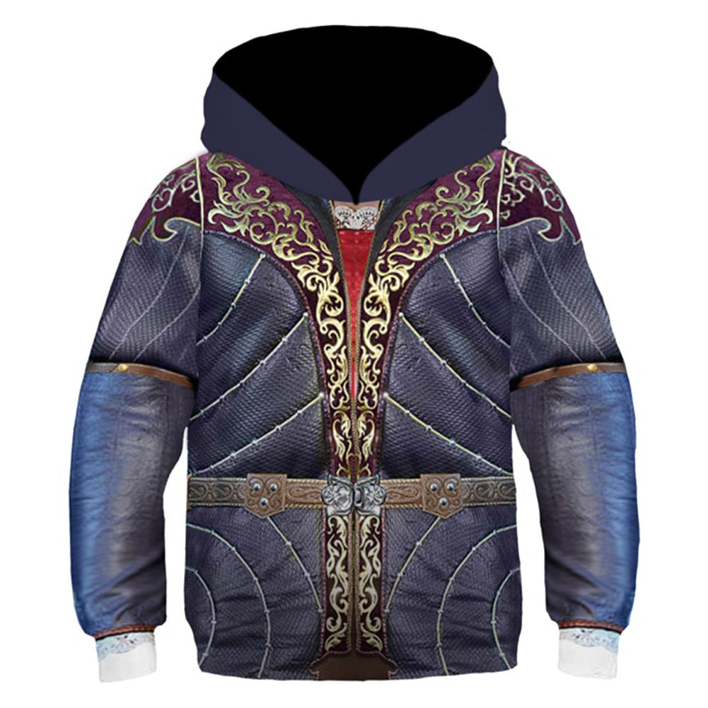 Kinder Baldur's Gate 3 starion Cosplay Hoodie 3D Druck Sweatshirt mit Kapuze Streetwear Pullover Game