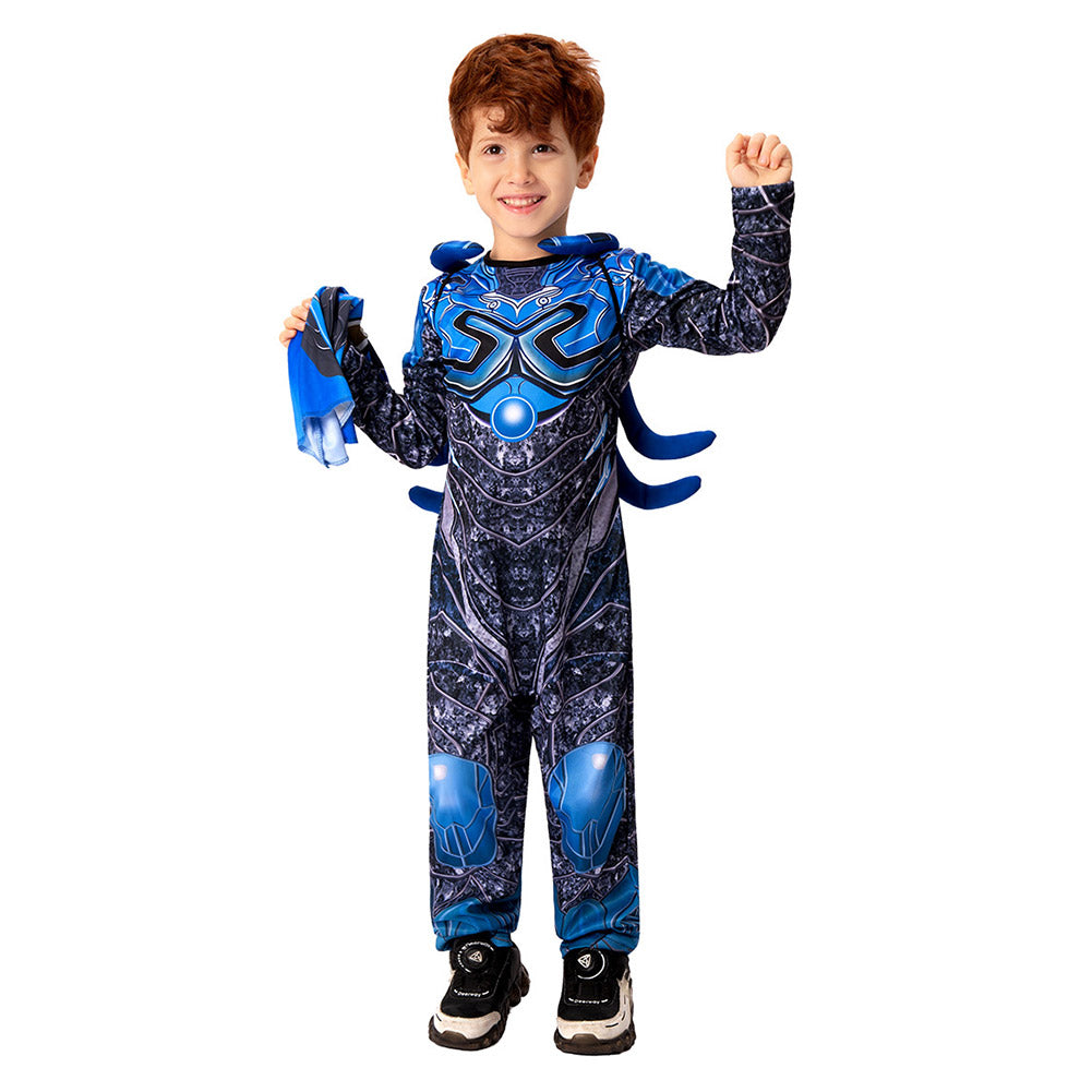 Kinder blau Jumpsuit Cosplay Kostüm Outfits Halloween Karneval Anzug