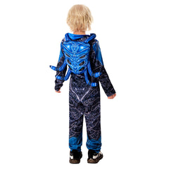 Kinder blau Jumpsuit Cosplay Kostüm Outfits Halloween Karneval Anzug