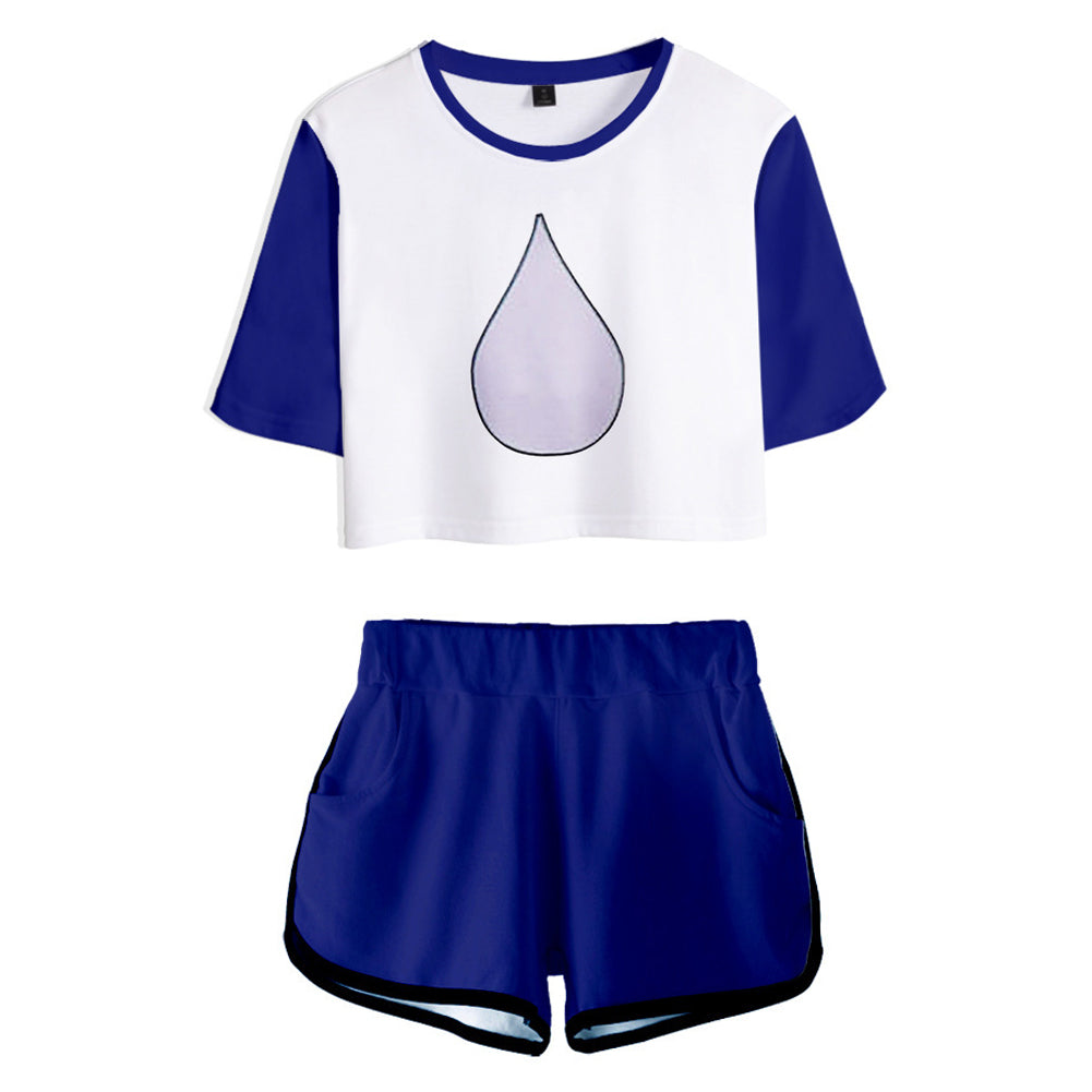 Kinder blau Wade Cosplay Kostüm Outfits Halloween Karneval Verkleidung Anzug