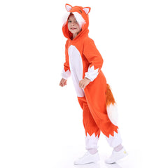 Kinder Fuchs Jumpsuit Cosplay Kostüm Outfits Halloween Karneval Anzug