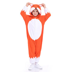 Kinder Fuchs Jumpsuit Cosplay Kostüm Outfits Halloween Karneval Anzug