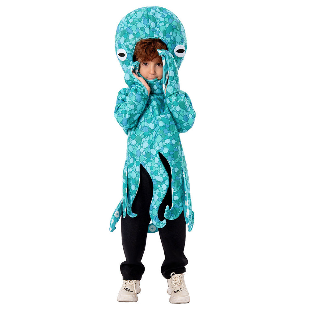 Kinder Oktopus Cosplay Kostüm Outfits Halloween Karneval Anzug