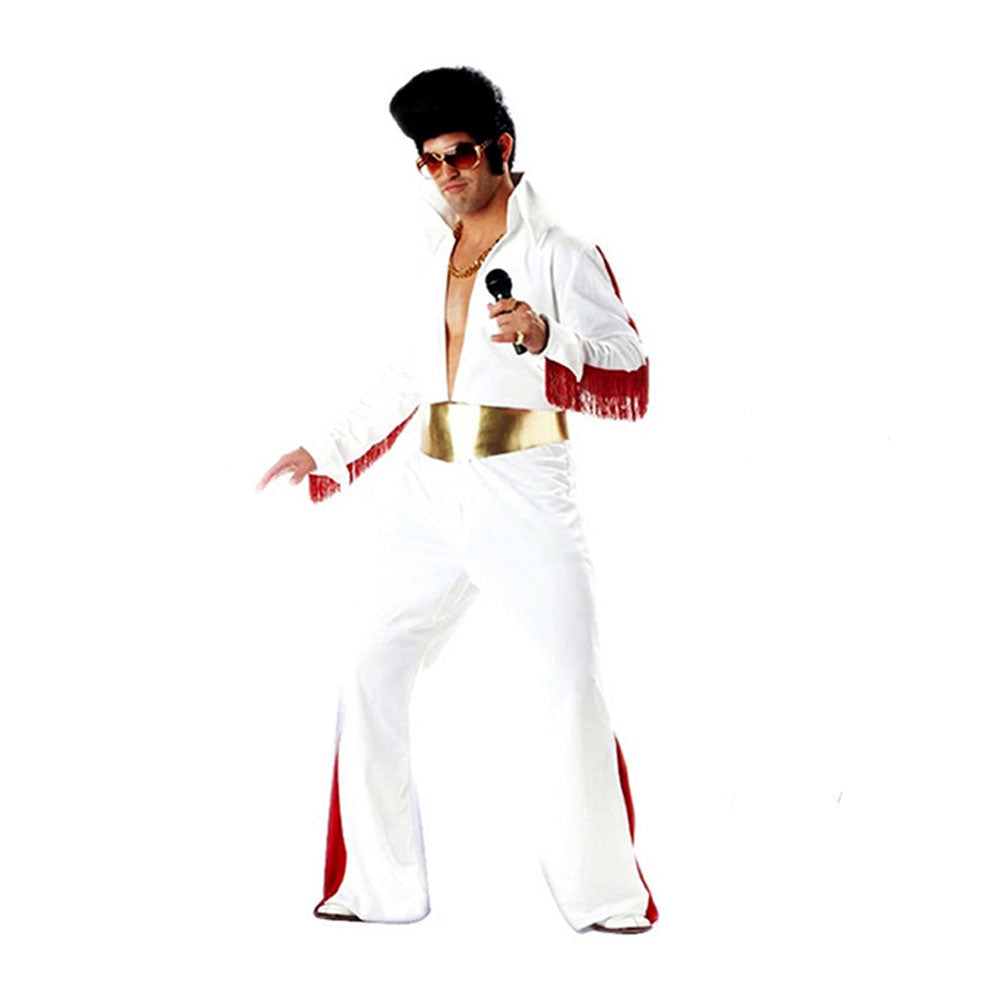 Erwachsene Elvis Presley Herren Halloween Karneval Kostüm Set