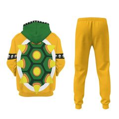 Super Mario Bowser Cosplay Hoodie 3D Druck Kapuzenpulli Hose Druck Jogger Hose Set