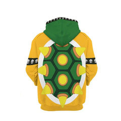 Super Mario Bowser Cosplay Hoodie 3D Druck Kapuzenpulli Hose Druck Jogger Hose Set