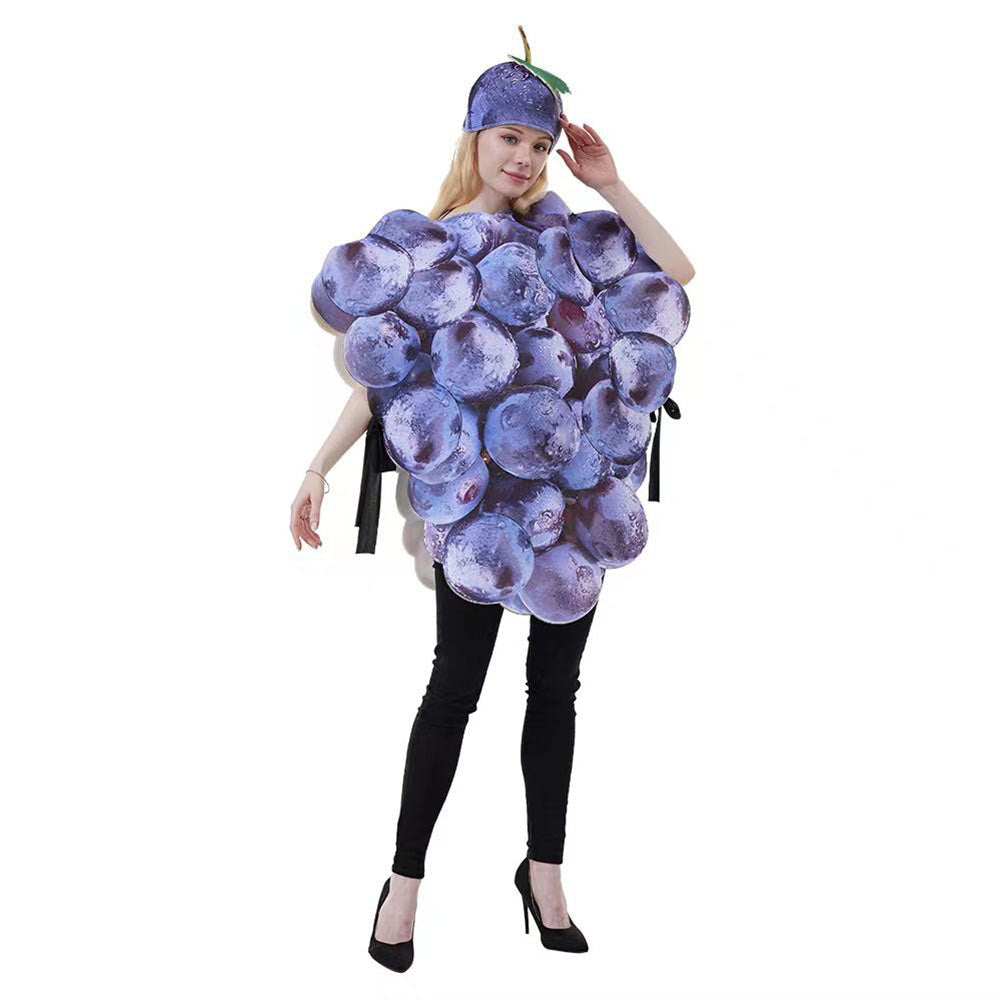 Unisex Erwachsene Frucht Traube Cosplay Kostüm Outfits Halloween Karneval Anzug